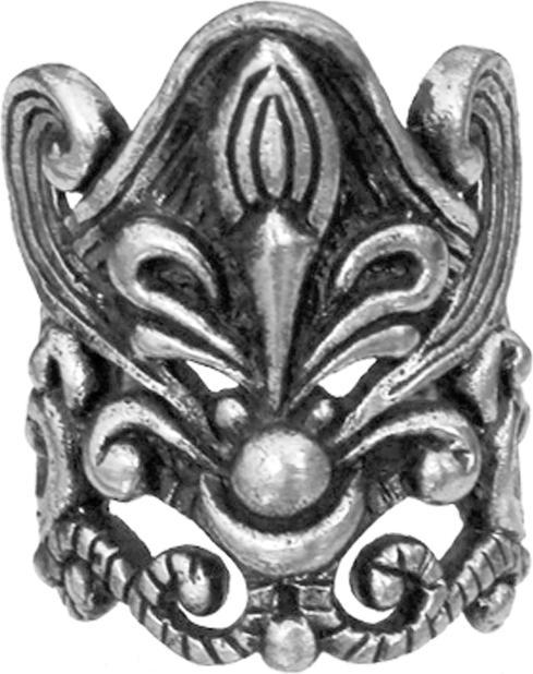 Produktbild Star Piercing Ear Cuff silber Indische Blume (Messing)