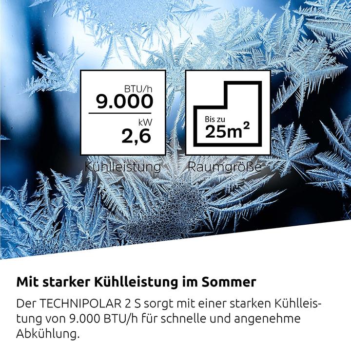 Actual product image TechniSat TechniPolar 2 S mobile climate (25 m², 9000 BTU/h)