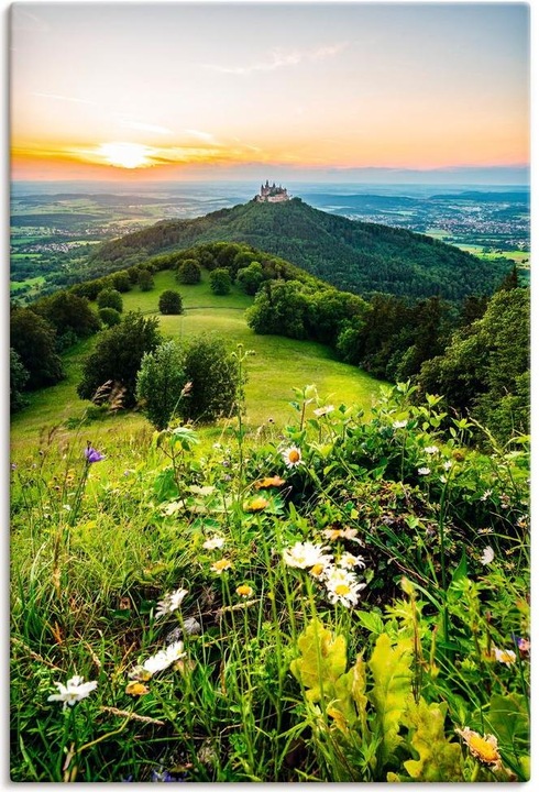 Immagine prodotto Artland Castello di Hohenzollern al tramonto U2NX (60 x 90 cm)