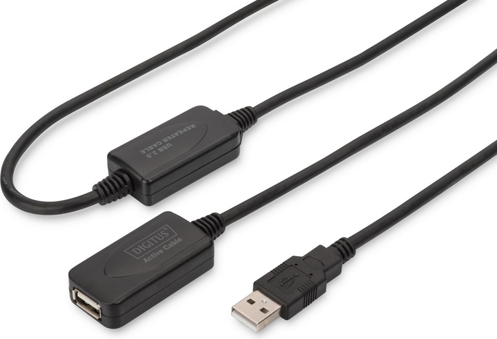 Digitus USB 2.0 Repeater Cable, 20m (20 m, USB 2.0)