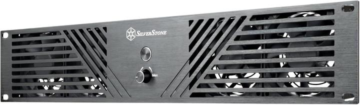 Produktbild Silverstone SST-RCP2B-480 - 2U universal cooling rack panel with 4x 80mm black Fans (80 mm, 1x)