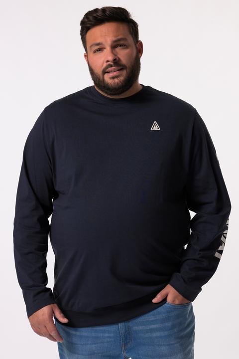 Produktbild Men+ Langarmshirt, Bauchfit, Ärmelprint (4XL)