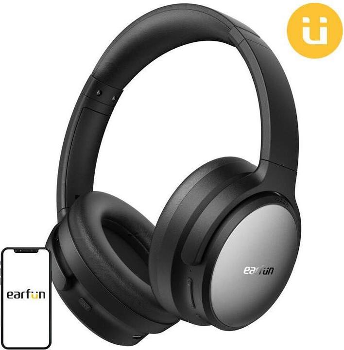 Produktbild EarFun Tune Pro Wireless Headphones (black) (ANC, 80 h, Kabellos)