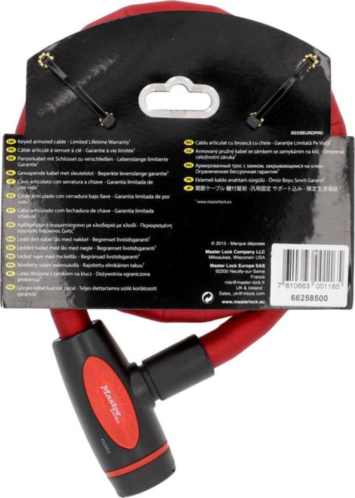 Actual product image Master Lock Cable lock armored (100 cm)