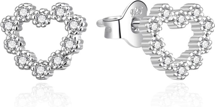 Immagine prodotto Agato - Sparkling Silver Heart Earrings AGT-E206PW (Argento)