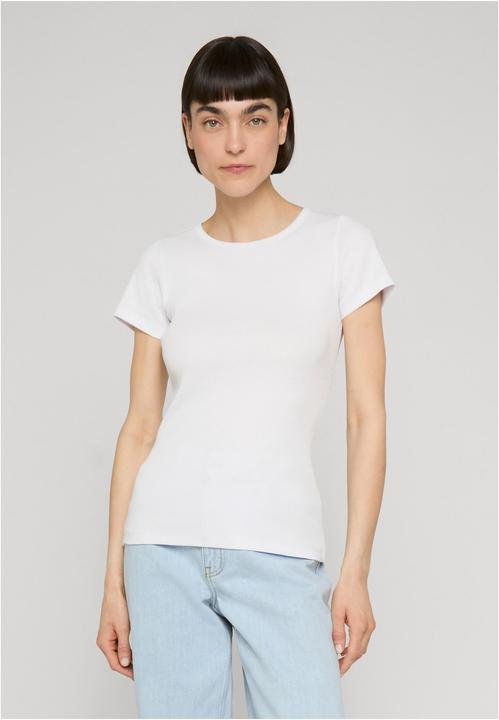 Produktbild Urban Classics Ladies Rib Slim Tee white S (S)