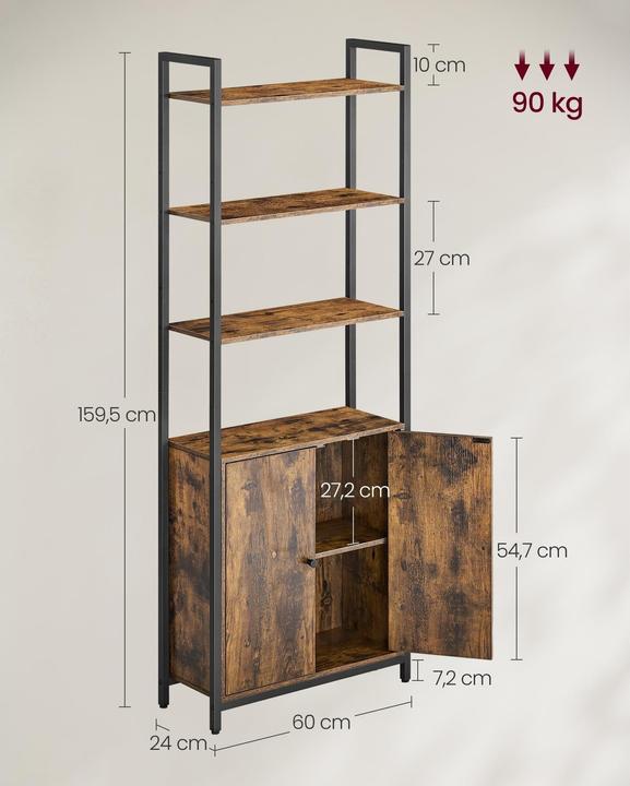 Actual product image Vasagle Shelf (60 x 24 x 159.5 cm)