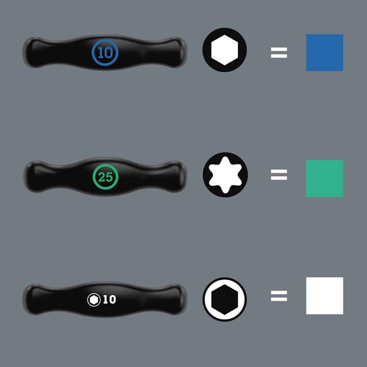 Image du produit Wera 454/10 HF Set Imperial 2 (Magicienne)