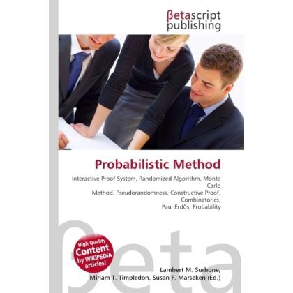 Probabilistic Method, Fachbücher von Lambert M. Surhone, Miriam T. Timpledon, Susan F. Marseken