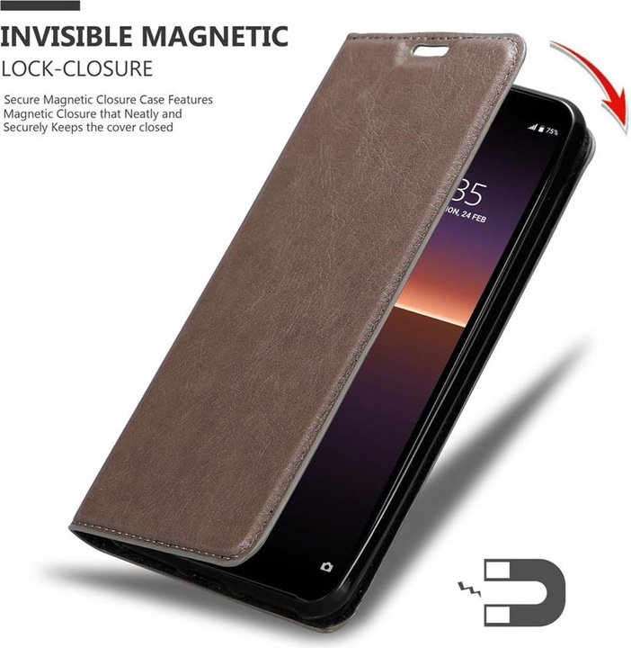 Actual product image Cadorabo Book Invisible Magnet Cover (Sony Xperia 10 II)