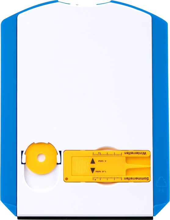 Actual product image Parking disc with ice scraper, profile meter and shopping chip
