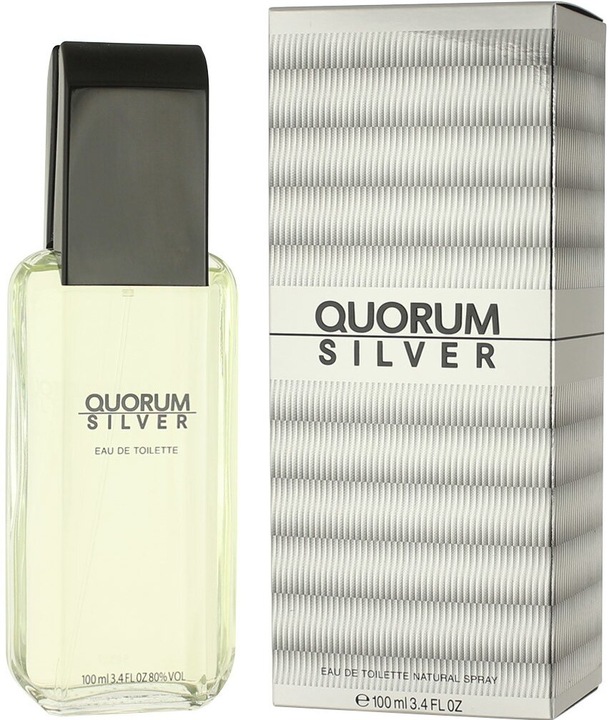 Actual product image Antonio Puig Quorum Silver (Eau de toilette, 100 ml)