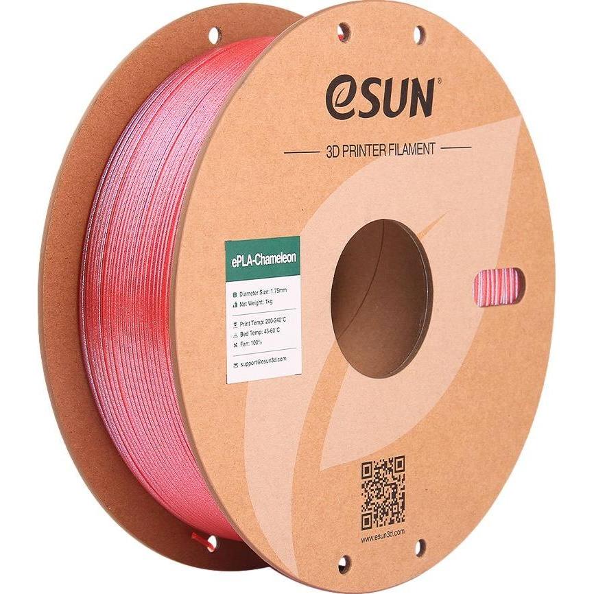eSUN ePLA-Chameleon Himbeerrot Filament 1.75mm 1Kg (PLA, 1.75 mm, 1000 g, Rot) (EPLA-CHAMELEON-P175RR1)