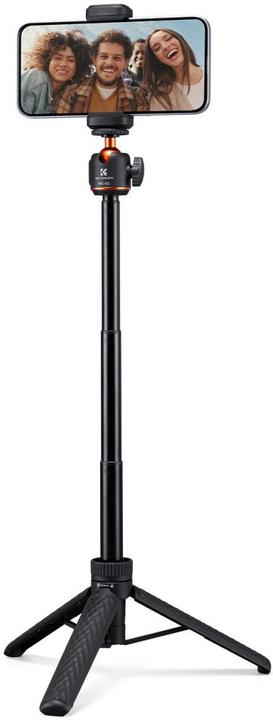 K&F Concept MS-62 65cm Selfie Stick (Mid Size), Phone Holder, Action Cam. Adapter, 1/4"-20 Screw