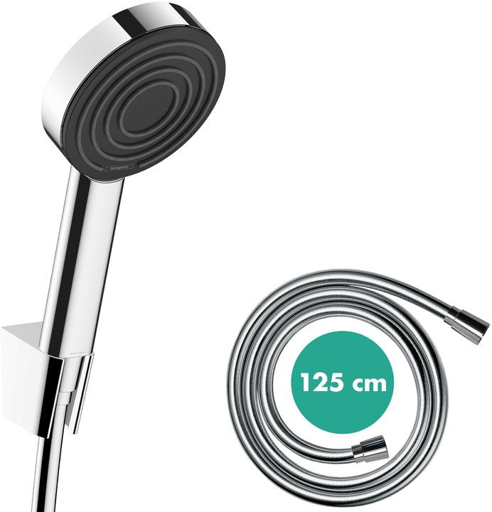Actual product image hansgrohe Pulsify shower holder set 105 1 spray type with shower hose 125 cm (chrome) (1 Beam types, 13.50 l/min)