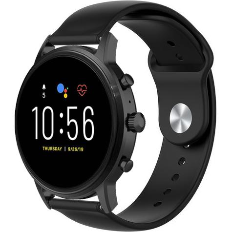 Strap-it Sportarmband (Silikon), Uhrenarmband, Schwarz