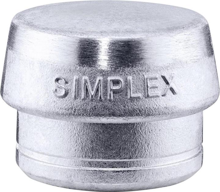Produktbild Halder Schonhammerkopf SIMPLEX Kopf-Ø 80 mm Weichmetall silber hart