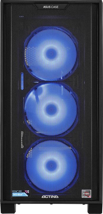 Produktbild Actina 5901443335832 PC Mini Tower AMD Ryzen??? 5 5600 DDR4-SDRAM SSD AMD Radeon RX 7600 Black (1000 GB, 16 GB, AMD Ryzen 5 5600, Radeon RX 7600)