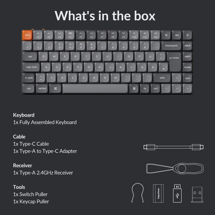 Produktbild Keychron K3 Max (CH, Kabellos, Kabelgebunden)
