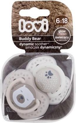 Produktbild Lovi Buddy Bear Dynamic Soother (2x, 6 - 18 Monate)