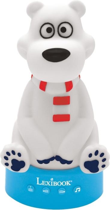 Produktbild Lexibook 3D Polarbär Nachtlicht und Geschichtenerzähler mit Musik und Farbwechsel 17cm (Italienisch)