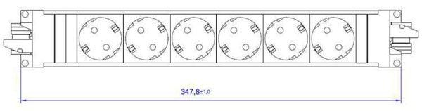 Produktbild Bachmann STEP BASE power strip (6x, CEE 7/3)