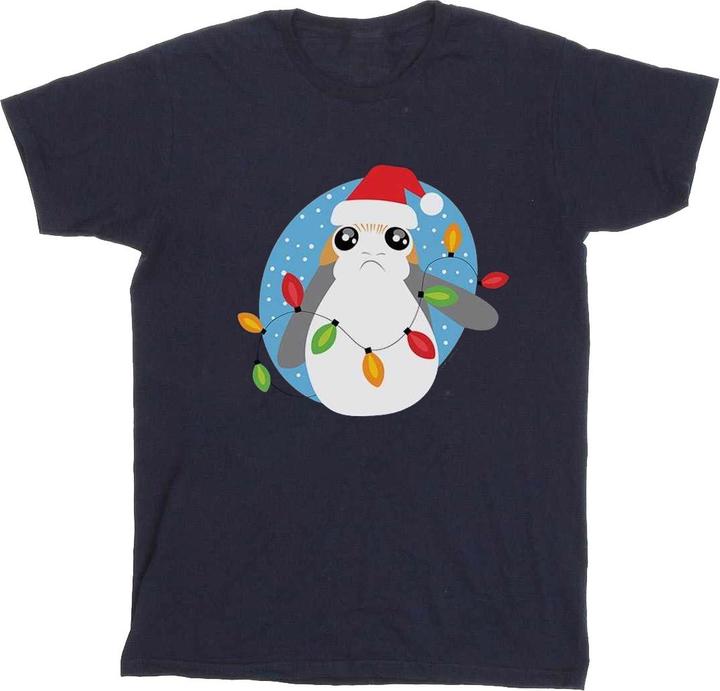 Immagine prodotto Star Wars The Last Jedi Porg Christmas Lights Maglietta Ragazze (116)