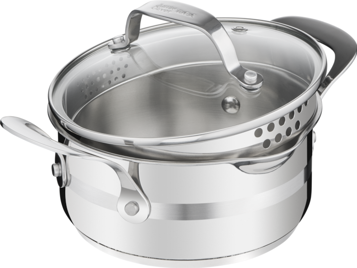 Actual product image Tefal Jamie Oliver Cook Smart 7 pcs (24 cm, Pan set + pot set, Stainless steel)