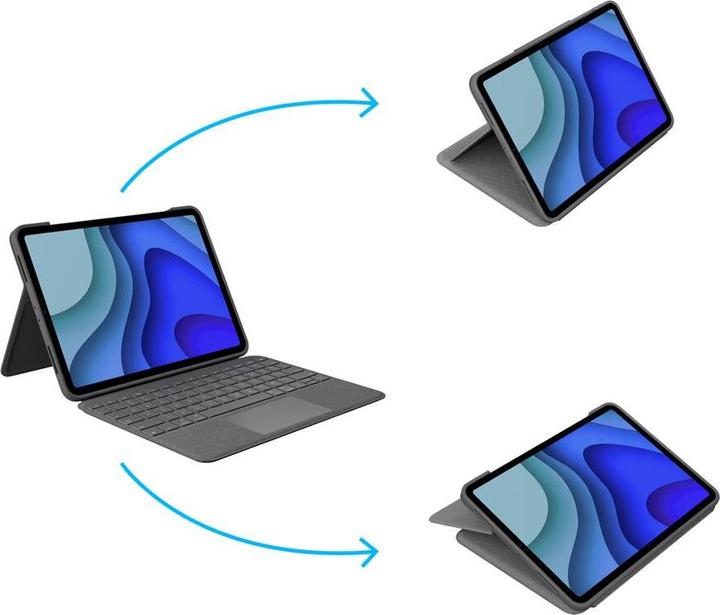 Actual product image Logitech Folio Touch (DE, iPad Pro 11 2018 (1. Gen), iPad Pro 11 2020 (2. Gen), iPad Pro 11 2021 (3rd Gen), iPad Pro 11 2022 (4th Gen))