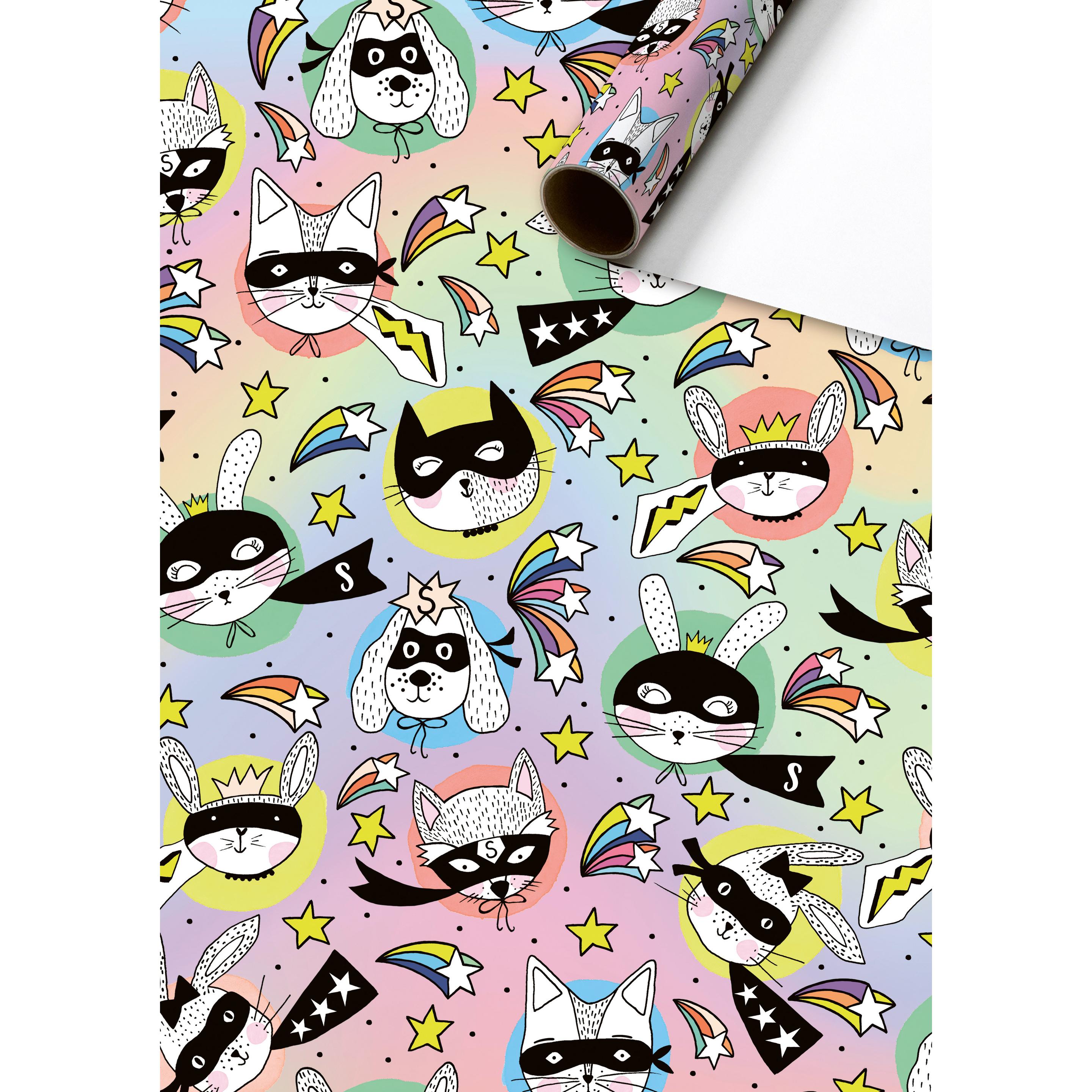 Thumbnail - Stewo, Geschenkverpackung, Geschenkpapier 70x150cm Piper blau (Geschenkpapier, 1 x)