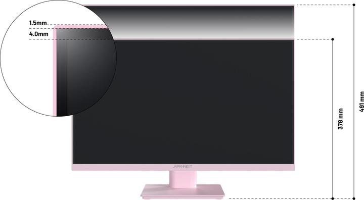 Immagine prodotto Japannext 60,5cm JN-I238FHD120F-HSP-PK 16:9 HDMI pink FHD (1920 x 1080 pixel, 23.80")