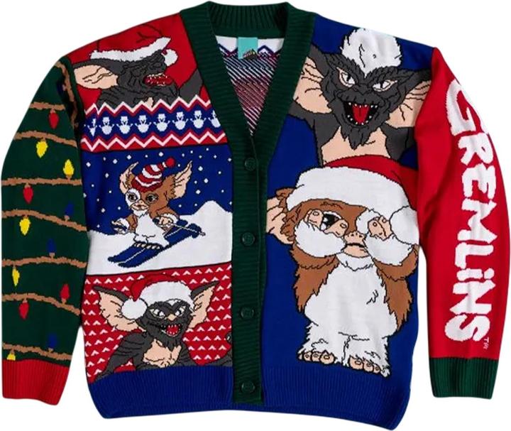 Produktbild Gremlins Strickjacke Jerseyware weihnachtliches Design (M)