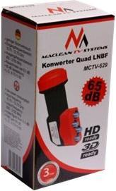Produktbild Maclean MCTV-629 MCTV-629 LNB Satelliten-Quad (Quad LNB, Unysat)