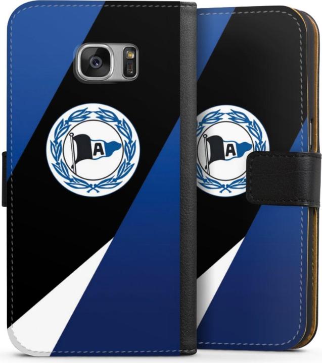 Produktbild DeinDesign Tasche für Samsung Galaxy S7 Handy Flip Case Wallet Cover Handytasche Leder Arminia Bielefeld DSC (Samsung Galaxy S7)