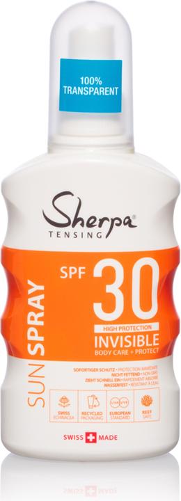 Actual product image Sherpa Tensing Invisible (Sun spray, SPF 30, 175 ml)