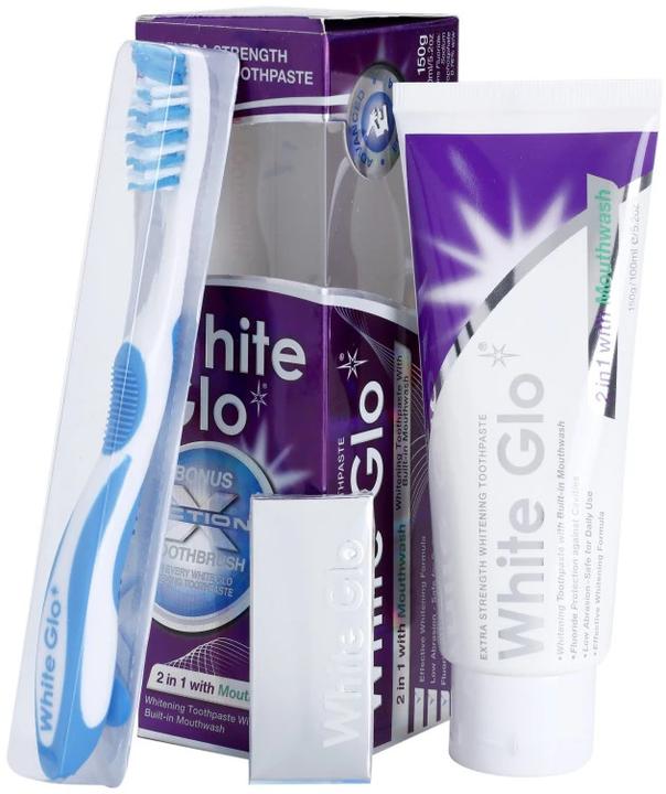 Immagine prodotto White Glo 2 in1 (100 ml, Collutorio)