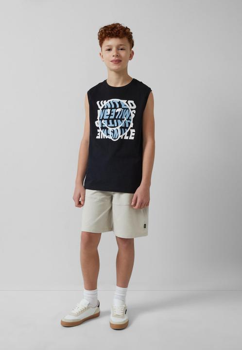 Produktbild S.Oliver T-Shirt Ärmlloses Shirt mit Smiley®-Print (170, 176)