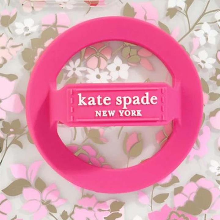 Image du produit Kate Spade Magnetischer Schlaufengriff – MagSafe Fingergriff (Pom Pom Pink)
