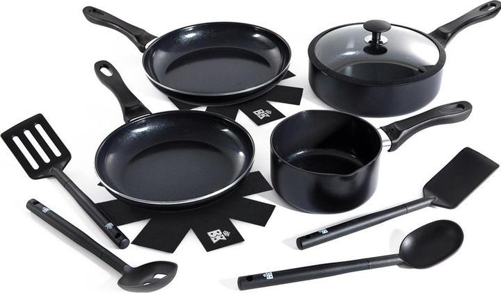 Actual product image BK Vivid 11 delige pannenset - ceramic - inductie - PFAS-vrij (Pan set + pot set, Aluminium)