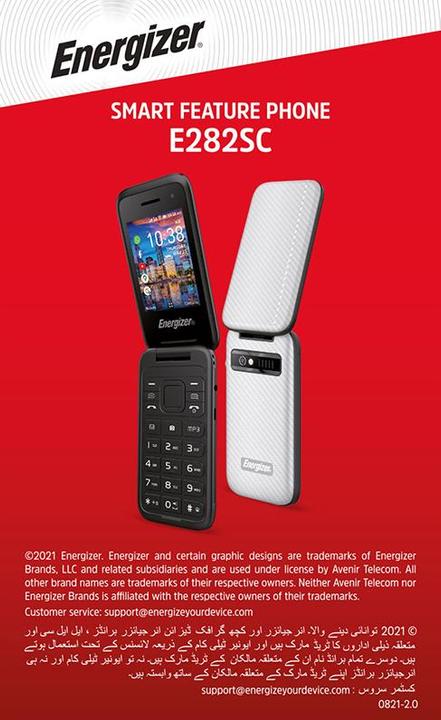 Immagine prodotto Energizer Telefono Flip Diamonds E282scd Sv (2.80", 2 Mpx)