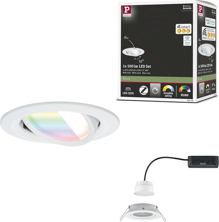 Image du produit Paulmann Einbauleuchte Nova Zigbee (500 lm)
