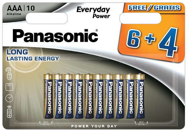 Productafbeelding Panasonic Everyday Power batterij LR03EPS/10BW (6+4) (10 Pcs., AAA)