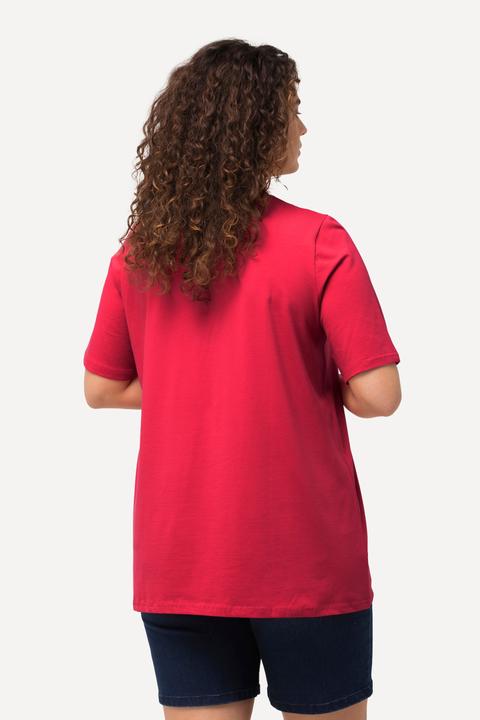 Produktbild Ulla Popken T-Shirt, A-Linie, V-Ausschnitt, Halbarm (58)