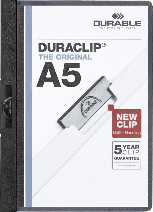 Image du produit Durable Classeur à pince DURACLIP, DIN A5, noir (A5, 1 x)