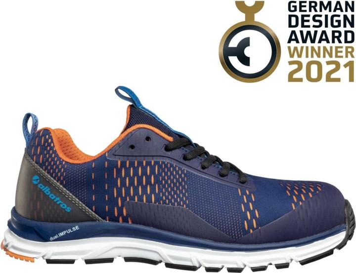 Produktbild Albatros AER55 IMPULSE BLUE ORANGE LOW S1P ESD HRO SRA 647510329000039 Sicherheitsschuh S1 Schuhgrö (S1P, 39)