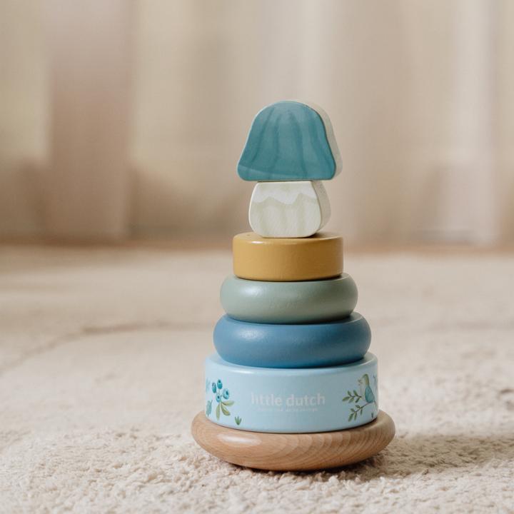 Image du produit Little Dutch Holz-Stapelturm mit Ringen Forest Friends FSC