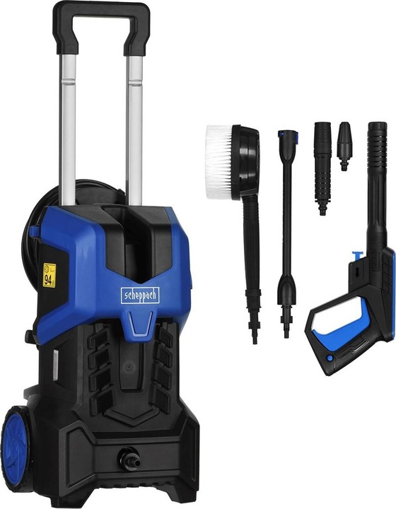 Immagine prodotto Scheppach Idropulitrice 2400W, 180 bar con sistema di attacco rapido e accessori inclusi (Corrente elettrica)
