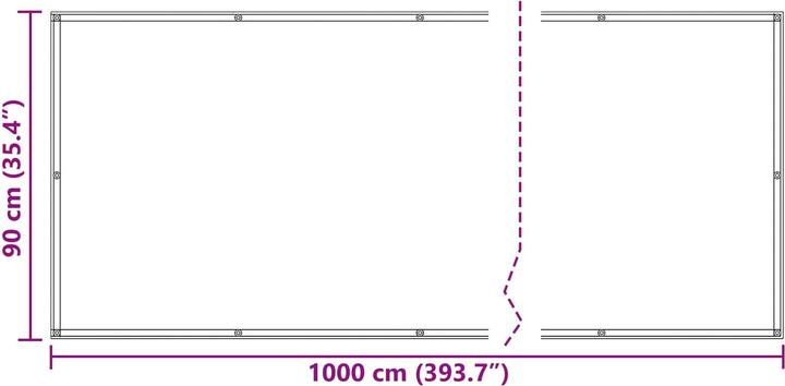 Actual product image vidaXL Balkonsichtschutz (1000 cm)