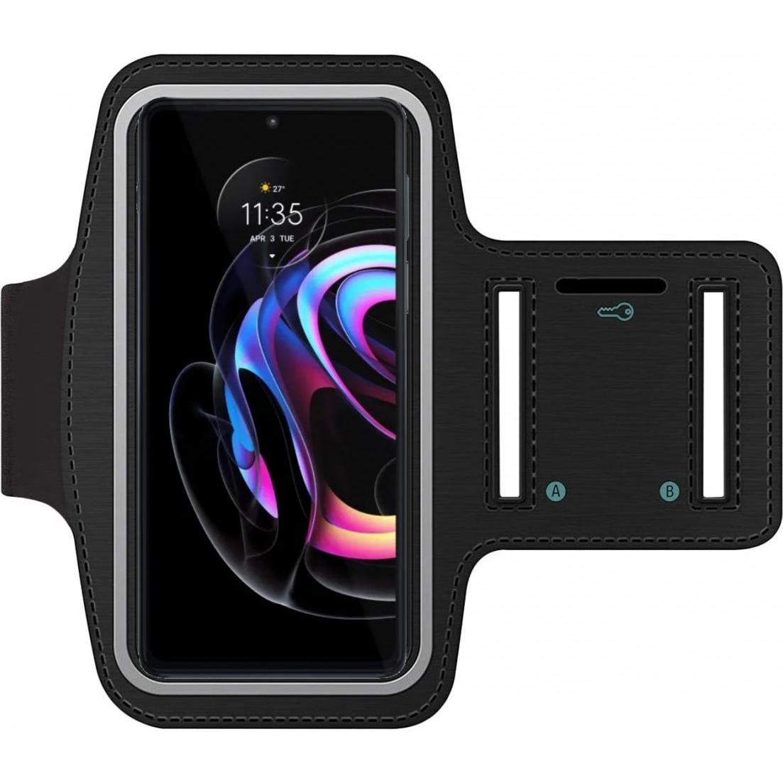 Thumbnail - SmartFitness Motorola Edge 20 Pro Handy Sport Armband, Smartphone Sportarmband, Schwarz