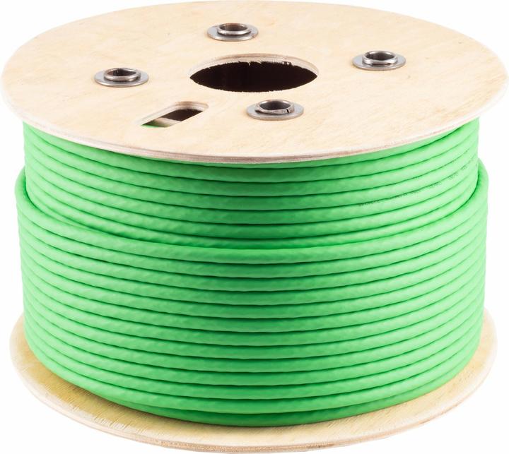 Immagine prodotto Shiverpeaks Basic-S--cavo da installazione, cat. 8.2, S/FTP, certificazione GHMT, verde, 100,0m (S/FTP, CAT8.2, 100 m)
